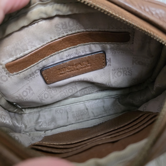Michael Kors Tan Leather Crossbody Bag - Picture 6 of 6